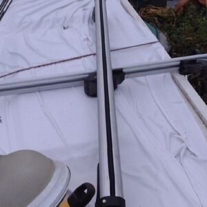 Silver Metal Roof Top Rack Pair